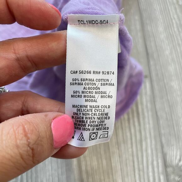 Splendid Women's Long Sleeve Winter Knit Tops Scoop Neck Purple Size Large - Picture 5 of 8